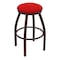 Holland Bar Stool Co 30" Swivel Bar Stool, Brnz Finish, Canter Red Seat X802 - alternate 1
